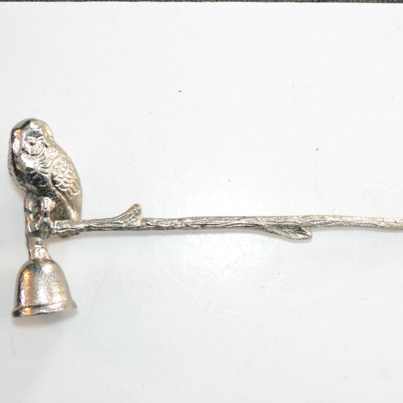 Accents Cast Metal Silver Colored Candle Snuffer Owl On Branch Poshmark